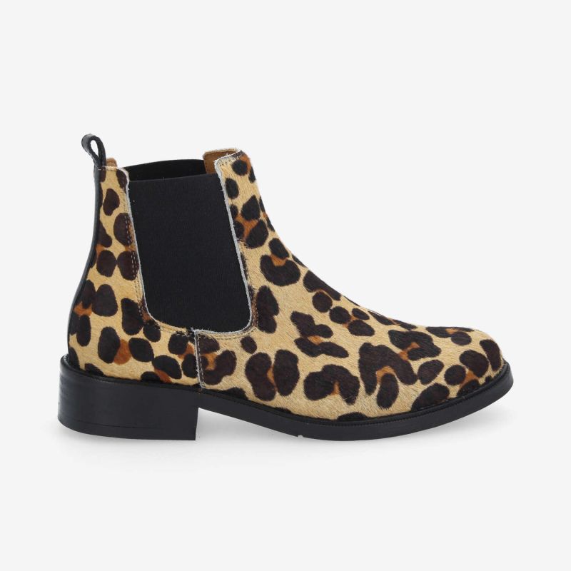 CANDIDE CHELSEA W - P.ANIMAL/NAPPA -  LEOPARD/MARRON/NOIR